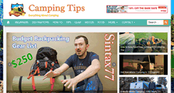 Desktop Screenshot of campingtips.org